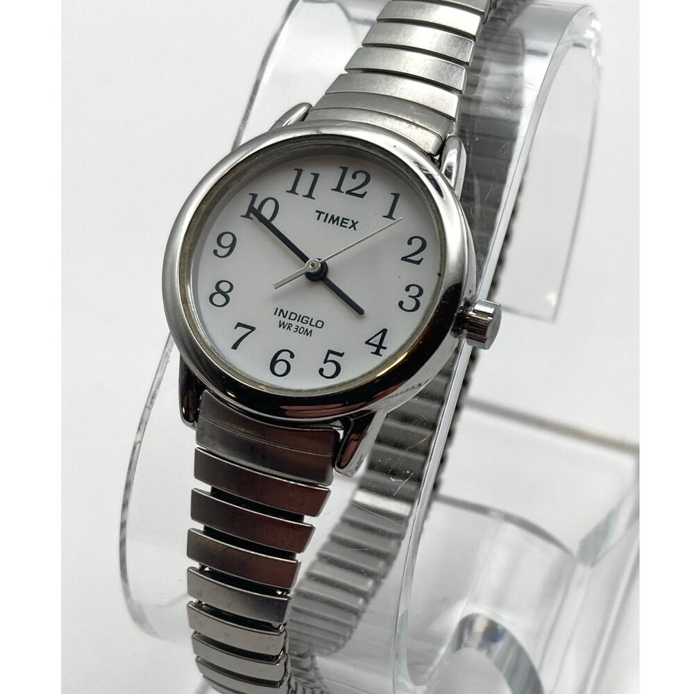 Timex Easy Reader Indiglo Women's Watch 25mm - New Battery - Expansion WR 30m